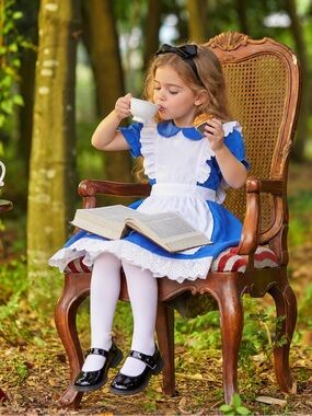 FUN Costumes Alice in Wonderland Halloween Carnival Cosplay Dress – Girls 4–6Y